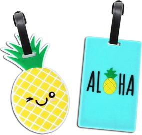 img 4 attached to Travel Luggage Suitcase Labels （Pineapple）