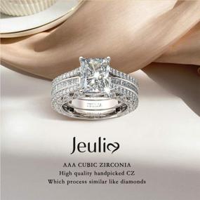 img 1 attached to 💍 Sterling Silver Interchangeable Engagement Anniversary Women's Jewelry by Jeulia