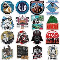 🌟 classic star wars move stickers for girls teens boys - 100 pcs waterproof vinyl stickers pack for laptop luggage phone waterbottle bike hydroflasks - cool graffiti decals (star wars-100) logo
