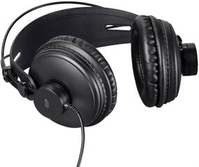 img 1 attached to 🎧 Monoprice 116150 Modern Retro Over Ear Headphones with Comfortable Ear Pads – Ideal for Mobile Devices, HiFi, and Audio/Video Production – Black