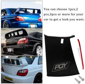 img 1 attached to PQYRACING Rear Spoiler Wing Stabilizer Kit for 04-07 Subaru STI - Enhanced Support, Stiffi Style with PQY Logo