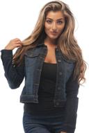 🧥 mediumblue women's basic button jacket - women's clothing coats, jackets & vests logo