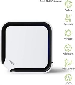 img 1 attached to Enhanced Avari QB Air Purifier: Advanced 3-Stage Filtering and Innovative ESF Technology for 0.1 Micron Precision. Includes Carbon Deodorizer, LED Sanitizer, and Smart Air Quality Monitoring. UL, CARB & ETL Tested and Certified.