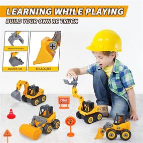 img 1 attached to 🔧 YONGJULE Construction Excavator Bulldozer: A Highly Educational Toy