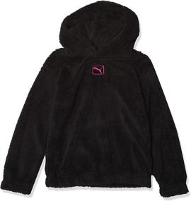 img 3 attached to 👧 Stylish PUMA Girls' Pullover Hoodie in Black - Perfect for Active Girls