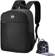 🎒 zecti camera backpack: waterproof dslr/slr mirrorless photography bag with laptop compartment, compatible with sony canon nikon cameras, lens tripod accessories logo