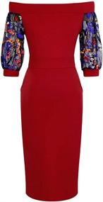 img 1 attached to Zshujun Womens Bodycon Formal Office Women's Clothing for Dresses