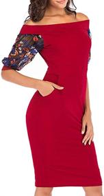 img 3 attached to Zshujun Womens Bodycon Formal Office Women's Clothing for Dresses