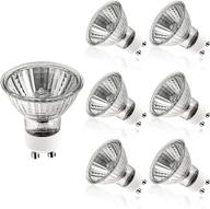 💡 6 pack mr16 halogen light bulbs - 25w 120v 2500k warm white dimmable gu10 base flood light bulbs - ideal for family, stores, and landscape lighting logo