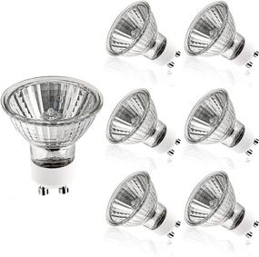img 4 attached to 💡 6 Pack MR16 Halogen Light Bulbs - 25W 120V 2500K Warm White Dimmable GU10 Base Flood Light Bulbs - Ideal for Family, Stores, and Landscape Lighting