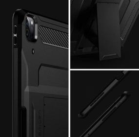 img 1 attached to 📱 Чехол Spigen Tough Armor Pro для iPad Pro 12.9 (2020 и 2018) - черный с держателем для карандаша