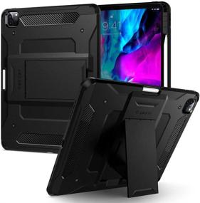 img 4 attached to 📱 Чехол Spigen Tough Armor Pro для iPad Pro 12.9 (2020 и 2018) - черный с держателем для карандаша