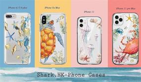 img 1 attached to 🦈 Protect Your iPod Touch 5 with the Shark Compatible Summer Aloha Ocean Collection Sea Shell Sea Turtle Clear Back Case