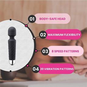 img 1 attached to 🔥 Ultimate Pleasure: Magic Personal Massager for Women - Small Vibrator with Prime Quiet Bullet, Rechargeable, 20 Modes, 8 Speeds - Ideal for Back, Neck, Shoulders - 1PC