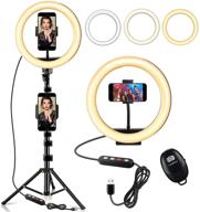 📸 stillcool 10-inch selfie ring light with 61-inch extendable tripod stand & 2 phone holder for tiktok, youtube, vlog, live stream, video recording, makeup, photo-taking, reading, working - compatible with iphone and android logo