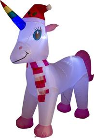 img 1 attached to AJY Inflatable Unicorn Outdoor Decoration
