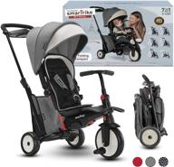 🚴 smartrike toddler tricycle stroller: compact bike stroller for kids, foldable & adjustable - ideal baby tricycle for 1-3 years old logo