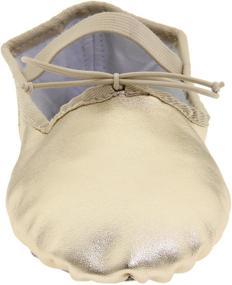 img 3 attached to 🩰 Dance Class Women's B902 Metallic Full Sole Ballet Slipper