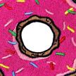 patchclub strawberry sprinkles doughnut embroidered logo