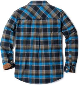 img 3 attached to CQR Flannel Sleeved Button Up: Ultimate All Cotton Men's Shirts