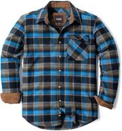 cqr flannel sleeved button up: ultimate all cotton men's shirts logo