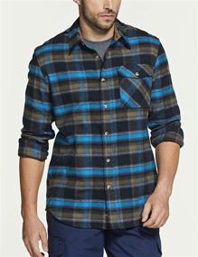 img 1 attached to CQR Flannel Sleeved Button Up: Ultimate All Cotton Men's Shirts