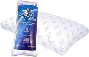 img 2 attached to 🛏️ King Size Premium Series Bed Pillow for Optimal Sleep Experience, High-Quality & Contouring Support, Green Level (Firm)