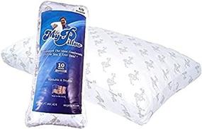img 1 attached to 🛏️ King Size Premium Series Bed Pillow for Optimal Sleep Experience, High-Quality & Contouring Support, Green Level (Firm)