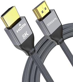 img 4 attached to 🔌 Кабель Zoegate 8K HDMI - 6.6FT сверхвысокоскоростной 48Gbps HDMI 2.1 провод для 7680P, 4K 120Hz, Fire TV, Roku TV, PS5, Xbox, Samsung, Sony, LG