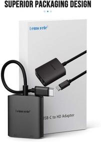 img 3 attached to 🔌 Lemorele USB-C Dual HDMI Adapter, Type-C to HDMI Converter, Dual Monitor Adapter 4K @60Hz for MacBook Pro/Air 2020/2019/2018, Chromebook Pixel, Surface Book 2, and More