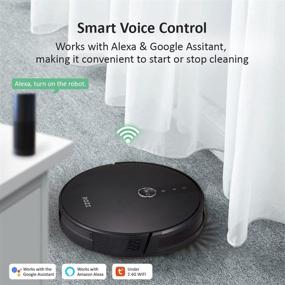 img 3 attached to 🤖 ROZI Robot Vacuum Cleaner - Powerful 1800Pa Robotic Vacuum for Effortless Vacuuming & Mopping, Self-Charging, Alexa Compatible, Ideal for Pet Hair, Hard Floors, Carpets - Black