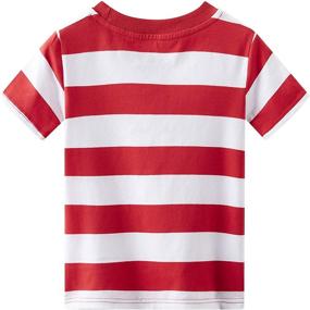 img 3 attached to 👕 Spring Gege Boys' Striped Tee for Stripes Clothing