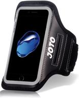 🏋️ joto sport exercise armband belt for apple iphone 8 and iphone 7 4.7-inch - black, ideal for men and women, perfect for gym, running, workout, fitness arm band logo