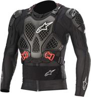 🧥 alpinestars bionic tech v2 protection jacket black/red lg – reliable & versatile multi-size unisex-adult gear logo