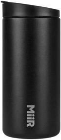 img 4 attached to ☕ MiiR Insulated Travel Tumbler- 12oz Black with Locking Flip Travel Lid - Ideal for Coffee or Tea