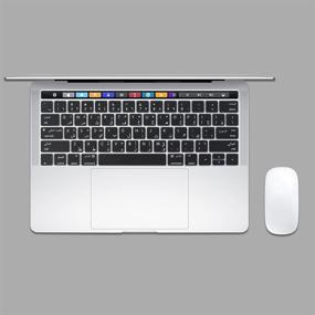 img 3 attached to 🖥️ Прозрачная ультратонкая силиконовая защита клавиатуры ProElife для Apple MacBook Pro с Touch Bar 13" 15" (модели A1706, A1707, A1989, A1990, A2159) (выпуск 2016, 2017, 2018, 2019) - Черный - Лучшая защита клавиатуры для MacBook Pro