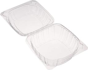 img 1 attached to 🍱 DART 5-inch Clear Hinged Food Sandwich Take-Out Container Cupcake Cookie Favor Cake, 25 Pack