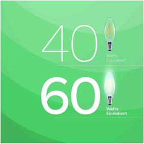 img 3 attached to 💡 Enhanced Lighting Experience: Asencia Dimmable Candelabra with Equivalent Filament Technology
