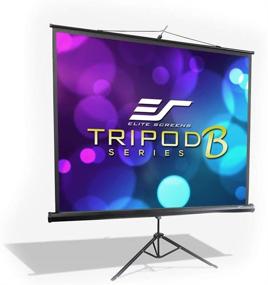 img 4 attached to 🎬 Elite Screens Tripod B 85-INCH 1:1 – Lightweight Manual Projector Screen with Foldable Stand – 4K/8K Ultra HDR 3D Ready – 2-Year Warranty - T85SB
