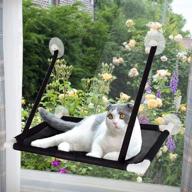 🐾 tempcore cat window perch for large cats - indoor cat hammock with 4 strong suction cups, holds up to 20 pounds, breathable mesh design, 360 degree sunbathing and scenic views logo