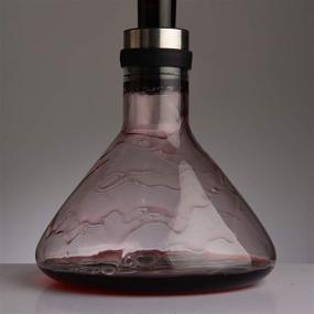 img 1 attached to 🍷 NORTHOME 50oz Wine Breather Carafe with Lid - Hand Blown Heat-Resistant Glass - Red Wine Carafe and Decanter - Essential Wine Accessories