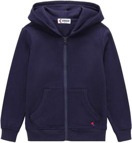 img 4 attached to 👕 KOWDRAGON Sweatshirt: Stylish Full Zip Boys' Fashion Hoodie for Lounging & Comfort