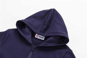 img 2 attached to 👕 KOWDRAGON Sweatshirt: Stylish Full Zip Boys' Fashion Hoodie for Lounging & Comfort