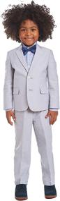 img 3 attached to 👔 Nautica Boys' 4-Piece Suit Set: Dress Shirt, Tie, Jacket, Pants for Elegant Occasions