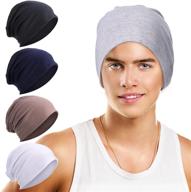 🧢 syhood 5 pieces slouchy beanie hat: lightweight, hip-hop style sleep cap for soft running logo