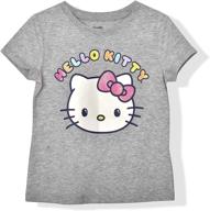 🌸 glitter sleeve girls' clothing for hello kitty enthusiasts logo