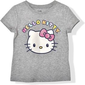 img 1 attached to 🌸 Glitter Sleeve Girls' Clothing for Hello Kitty Enthusiasts