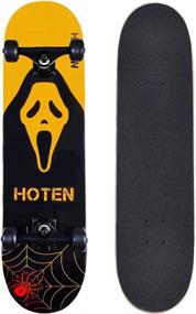 img 4 attached to HOTEN Skateboard Skateboards Complete Standard Sports & Fitness