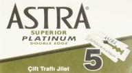 🪒 пластинчатые бритвенные лезвия astra superior platinum double edge - 30 шт: идеально для гладкого и комфортного бритья логотип