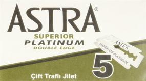 img 1 attached to 🪒 Пластинчатые бритвенные лезвия Astra Superior Platinum Double Edge - 30 шт: Идеально для гладкого и комфортного бритья